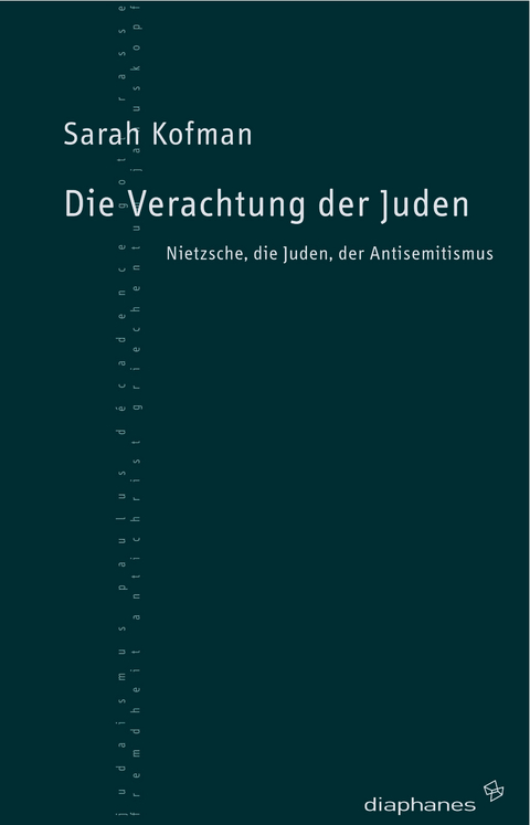 Die Verachtung der Juden - Sarah Kofman