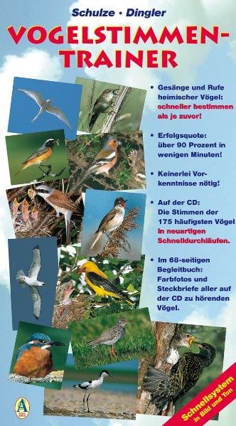 Vogelstimmen-Trainer. Schnellsystem in Bild und Ton als Buch mit Audio-CD - Andreas Schulze, Karl H Dingler