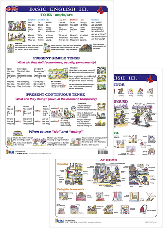 Basic English III - Lernkarte DIN A4