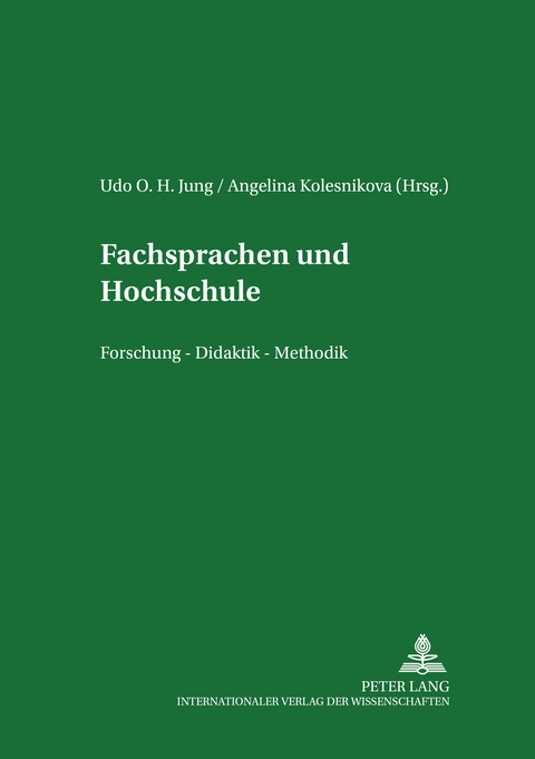 Fachsprachen und Hochschule - 