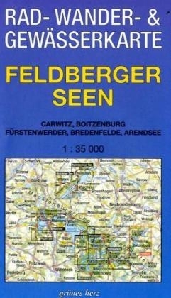 Rad-, Wander- und Gew&auml;sserkarte Feldberger Seen - 