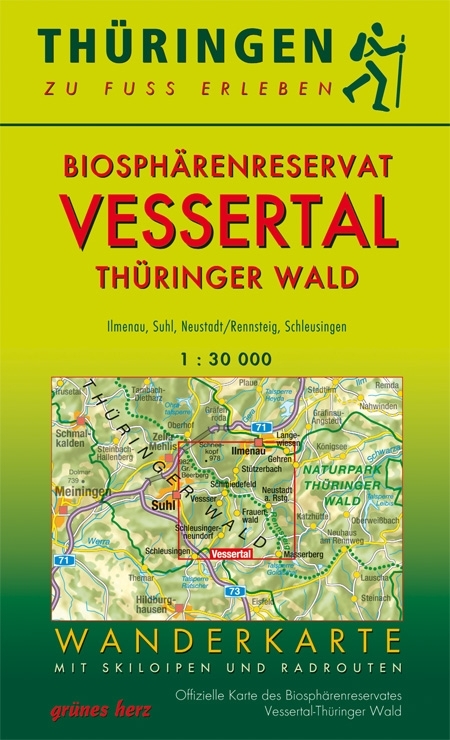 Wanderkarte Biosph&auml;renreservat Vessertal/Th&uuml;ringer Wald - 