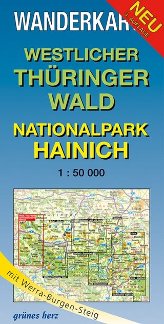 Wanderkarte Westlicher Thüringer Wald, Nationalpark Hainich