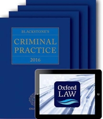 Blackstone's Criminal Practice 2016 (book, all supplements, and digital pack) - Professor David Ormerod, David Perry