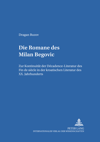 Die Romane des Milan Begović