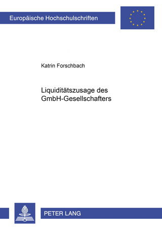 Liquiditätszusagen des GmbH-Gesellschafters