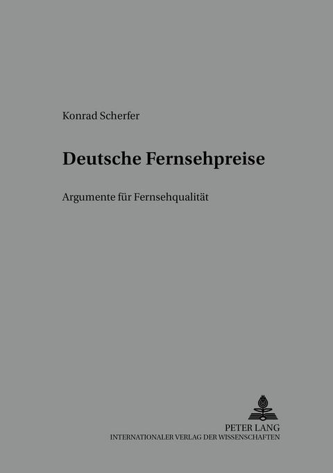 Deutsche Fernsehpreise - Konrad Scherfer