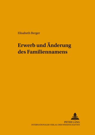 Erwerb und Aenderung des Familiennamens