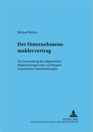 Der Unternehmensmaklervertrag