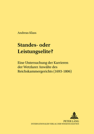 Standes- oder Leistungselite?