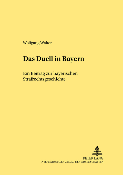 Das Duell in Bayern - Wolfgang Walter