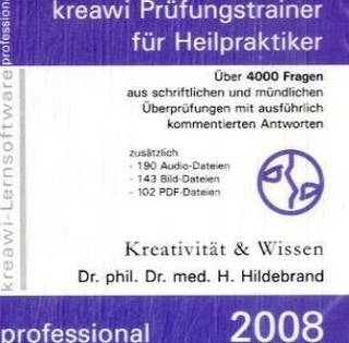 kreawi-Prüfungstrainer für Heilpraktiker CD-ROM lernsoftware, professional