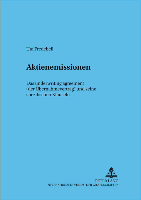 Aktienemissionen - Uta Fredebeil
