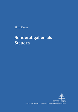 Sonderabgaben als Steuern