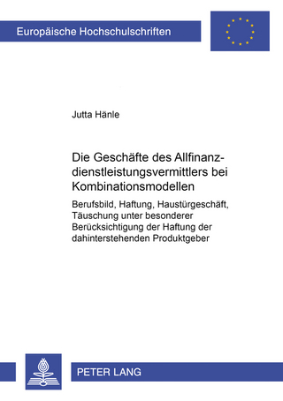 Die Geschäfte des Allfinanzdienstleistungsvermittlers bei Kombinationsmodellen