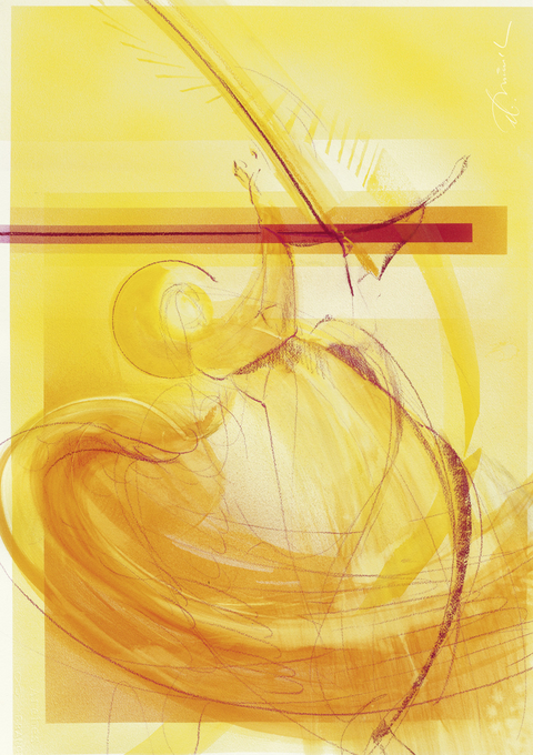 Engel der Verhei&szlig;ung - Kunst-Faltkarten mit Text (5 St&uuml;ck) * - 