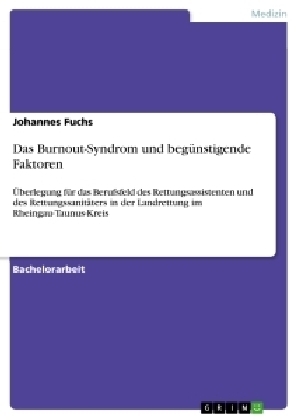 Das Burnout-Syndrom und beg&Atilde;&frac14;nstigende Faktoren - Johannes Fuchs