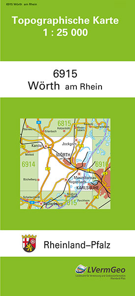 TK25 6915 W&ouml;rth am Rhein -  Landesamt f&uuml;r Vermessung und Geobasisinformation Rheinland-Pfalz
