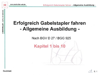 Erfolgreich Gabelstapler fahren