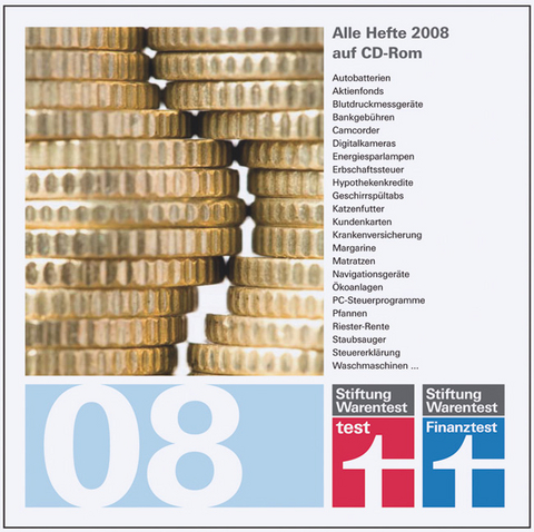 Test und Finanztest alle Hefte 2008, 1 CD-ROM