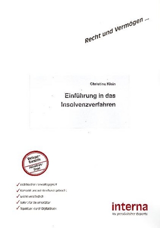 Einführung in das Insolvenzverfahren