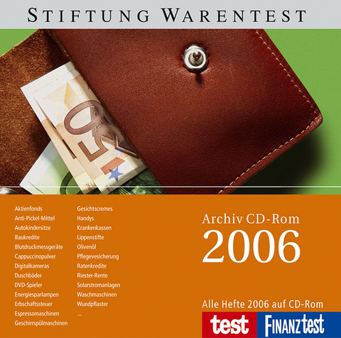 Archiv CD-ROM test 2006, 1 CD-ROM. Archiv CD-ROM FINANZtest 2006, 1 CD-ROM