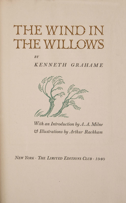 Wind in the Willows -  Kenneth Grahame