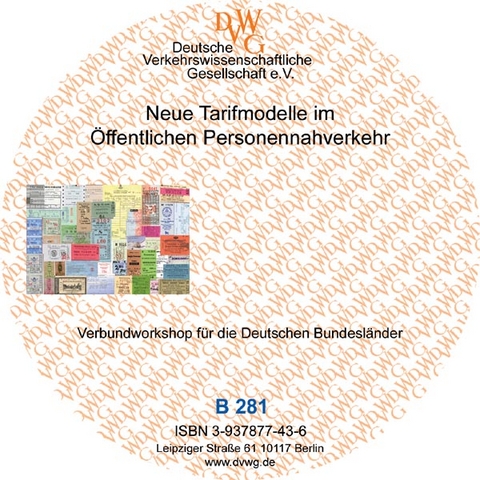 Neue Tarifmodelle im &Ouml;ffentlichen Personennahverkehr