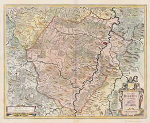 Historische Karte St. Hersfeld in Hessen 1635 (Plano) - Johannes Janssonius, Jodocus Hondius