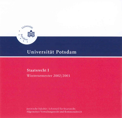 Staatsrecht I - 