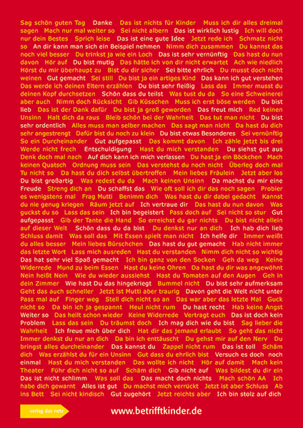 Betrifft KINDER Poster - Jens Klennert, Tania Miguez