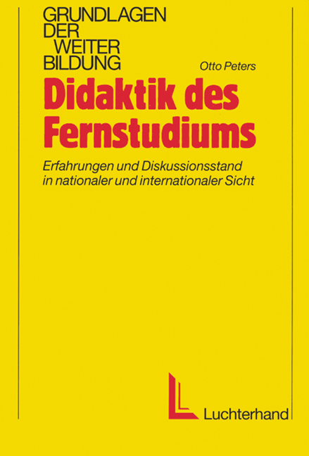 Didaktik des Fernstudiums - Otto Peters