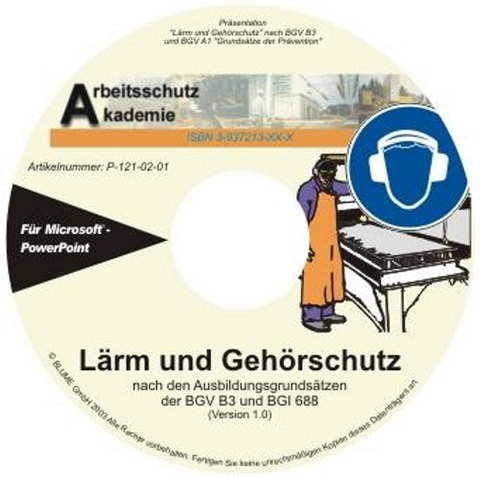Lärm und Gehörschutz, ppt-Präsentation auf CD - Matthias Glawe