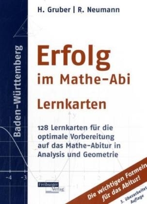 Erfolg im Mathe-Abi Lernkarten - Helmut Gruber, Robert Neumann