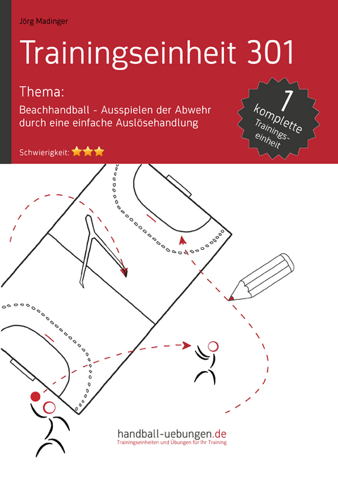 Beachhandball &ndash; Ausspielen der Abwehr durch eine einfache Ausl&ouml;sehandlung (TE 301) - J&ouml;rg Madinger
