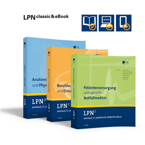 LPN - Lehrbuch f&uuml;r pr&auml;klinische Notfallmedizin CLASSIC + EBOOK (Gesamtwerk: 3 B&auml;nde) - 