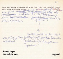 Der Sechste Sinn - Konrad Bayer