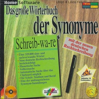 Das gro&szlig;e W&ouml;rterbuch der Synonyme, 1 CD-ROM - Ulrich Feil, Linda Feil