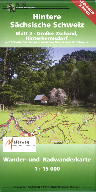 Hintere S&auml;chsische Schweiz - Blatt 2 - Gro&szlig;er Zschand, Hinterhermsdorf