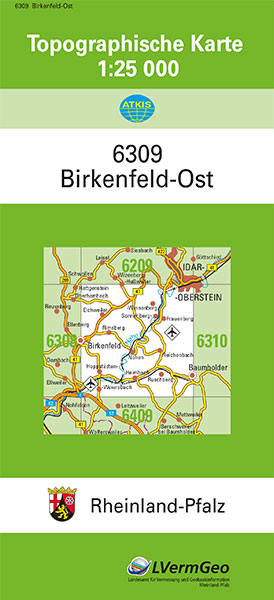 TK25 6309 Birkenfeld-Ost -  Landesamt f&uuml;r Vermessung und Geobasisinformation Rheinland-Pfalz