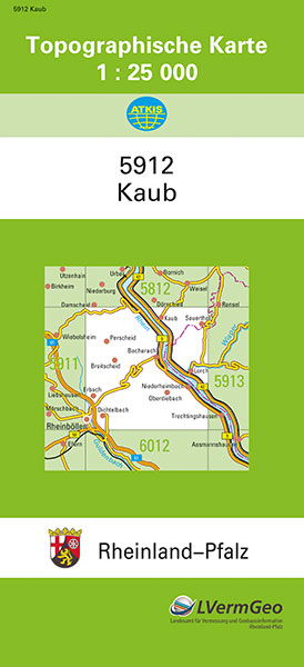 TK25 5912 Kaub -  Landesamt f&uuml;r Vermessung und Geobasisinformation Rheinland-Pfalz