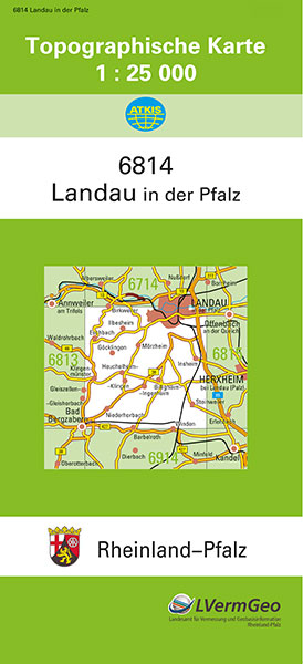 TK25 6814 Landau in der Pfalz -  Landesamt f&uuml;r Vermessung und Geobasisinformation Rheinland-Pfalz