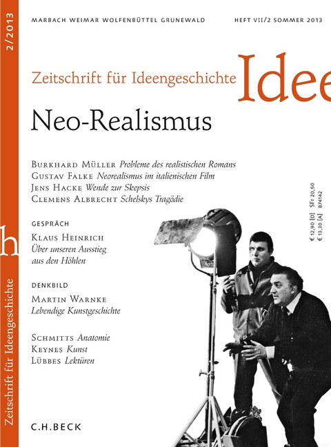 Zeitschrift f&uuml;r Ideengeschichte Heft VII/2 Sommer 2013 - 