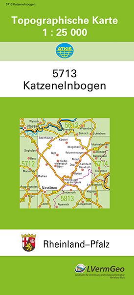 TK25 5713 Katzenelnbogen -  Landesamt f&uuml;r Vermessung und Geobasisinformation Rheinland-Pfalz
