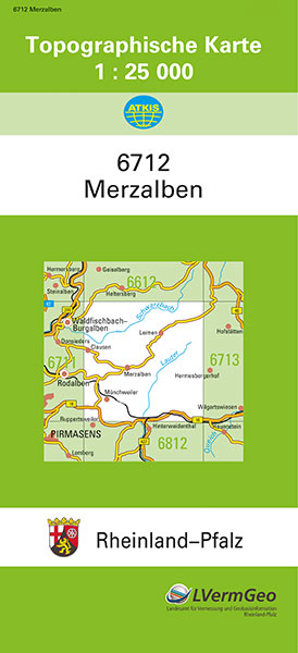 TK25 6712 Merzalben -  Landesamt f&uuml;r Vermessung und Geobasisinformation Rheinland-Pfalz