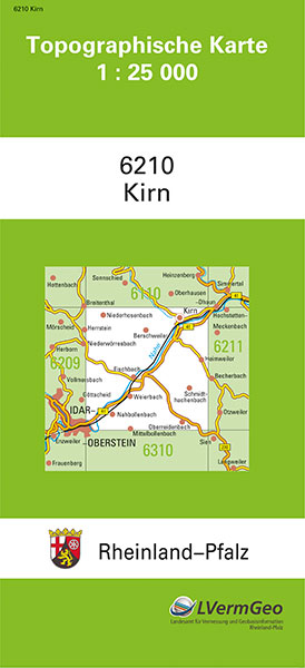 TK25 6210 Kirn -  Landesamt f&uuml;r Vermessung und Geobasisinformation Rheinland-Pfalz