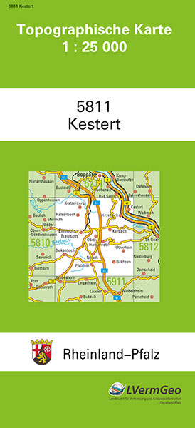 TK25 5811 Kestert -  Landesamt f&uuml;r Vermessung und Geobasisinformation Rheinland-Pfalz
