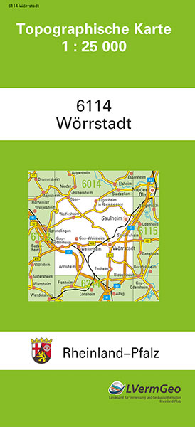 TK25 6114 W&ouml;rrstadt -  Landesamt f&uuml;r Vermessung und Geobasisinformation Rheinland-Pfalz
