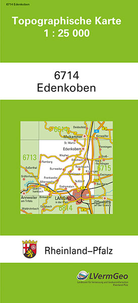 TK25 6714 Edenkoben -  Landesamt f&uuml;r Vermessung und Geobasisinformation Rheinland-Pfalz