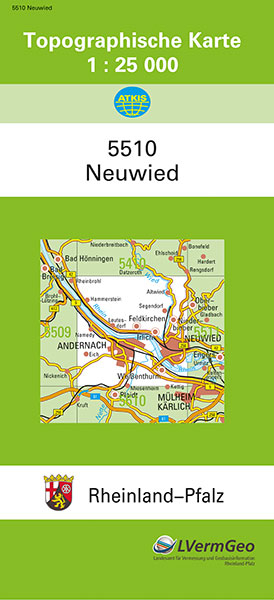 TK25 5510 Neuwied -  Landesamt f&uuml;r Vermessung und Geobasisinformation Rheinland-Pfalz
